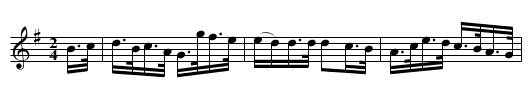 COTILLION No. 1. tune 2 - staff notation