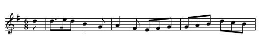 COTILLION No. 1. tune 3 - staff notation