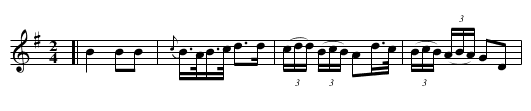 COTILLION No. 1. tune 5 - staff notation