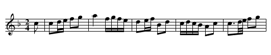 COTILLION No. 12. tune 2 - staff notation