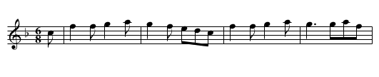 COTILLION No. 12. tune 5 - staff notation