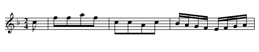 COTILLION No. 14. COLUMBIAN SETT tune 2 - staff notation