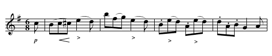 COTILLION No. 15. tune 2 - staff notation