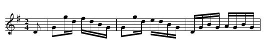 COTILLION No. 15. WARREN SETT tune 6 - staff notation