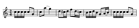 COTILLION No. 16. EMMA QUADRILLE tune 4 - staff notation