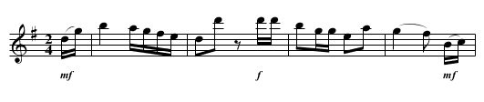 COTILLION No. 16. tune 2 - staff notation