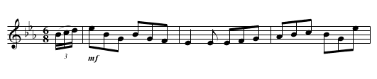 COTILLION No. 17. Porter Sett tune 4 - staff notation