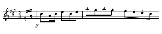 COTILLION No. 18. Basket Sett tune 5 - staff notation