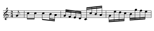 COTILLION No. 18. NIAGARA SETT tune 2 - staff notation
