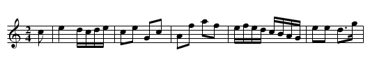 COTILLION No. 18. NIAGARA SETT tune 6 - staff notation