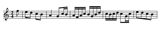 COTILLION No. 19. TREMONT SETT tune 6 - staff notation