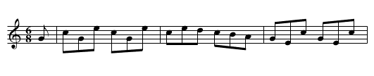 COTILLION No. 26. PAUL JONES' SETT tune 6 - staff notation