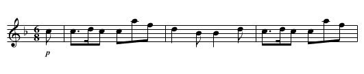 COTILLION No. 3. tune 1 - staff notation