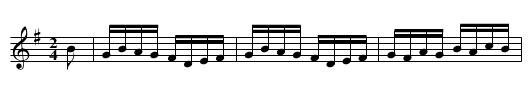 COTILLION No. 31. PANTHEON SETT tune 1 - staff notation