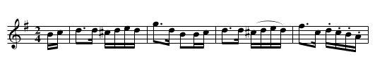 COTILLION No. 37. LUCY LONG SETT tune 6 - staff notation