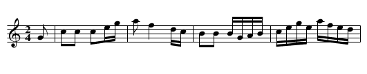 COTILLION No. 4. tune 3 - staff notation
