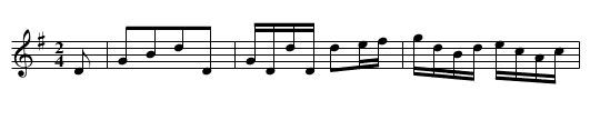 COTILLION No. 6. BLACK HAWK SETT tune 3 - staff notation