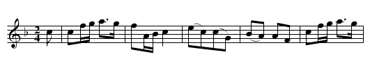 COTILLION No. 7. BLACKSTONE SETT tune 1 - staff notation