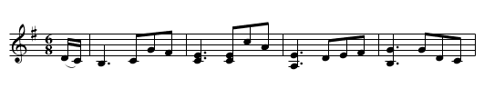 COTILLION No. 7. tune 4 - staff notation