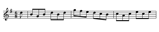 COTILLION No. 8. WINTHROP HALL SETT tune 6 - staff notation