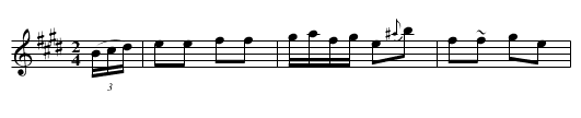 COTILLION No. 9. HORN POND SETT tune 2 - staff notation