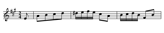 COTILLION No. 9. HORN POND SETT tune 4 - staff notation