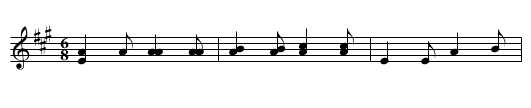 Cotillion THM, Third Figure - staff notation