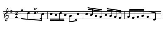 Cotillon, A  - staff notation