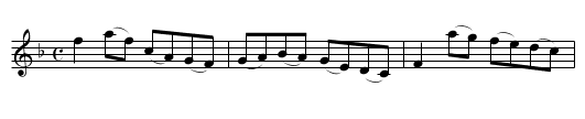 Cotillon IX La Culotte - staff notation