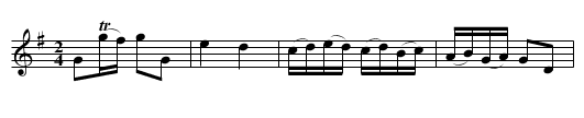 Cotillon VI Le Biberon - staff notation