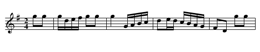 Cotillon - staff notation
