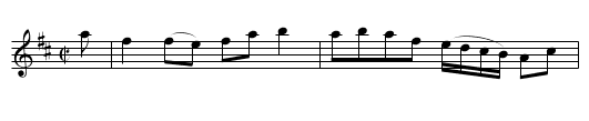 Cotter Reel - staff notation