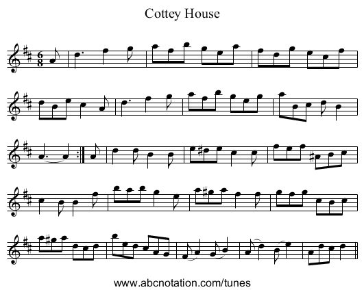 Cottey House - staff notation