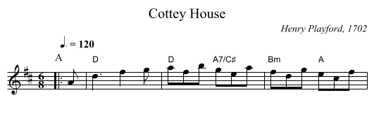 Cottey House - staff notation