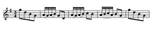 Cottillon - staff notation