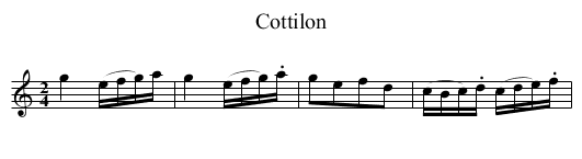 Cottilon - staff notation