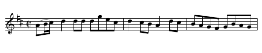 Count Brown's March - staff notation