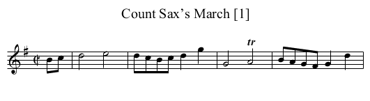 Count Sax’s March [1] - staff notation