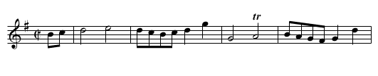 Count Sax's March - staff notation