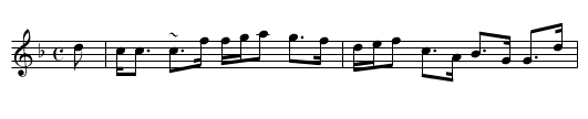 Countess of Dalhousie - staff notation