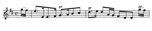 Countess of Mansfield's Strathspey, The  - staff notation