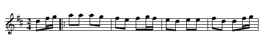 Countrodanso n°2 - staff notation