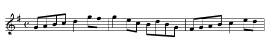 Country Dance - staff notation