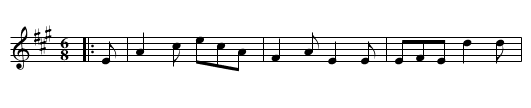 Country Dance - staff notation