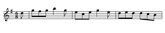 Country Dance - staff notation