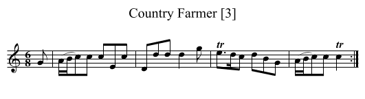 Country Farmer [3] - staff notation