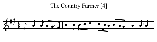 Country Farmer [4], The - staff notation