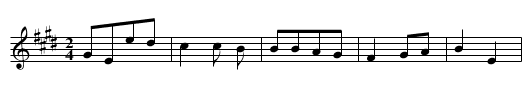 Country Garden - staff notation