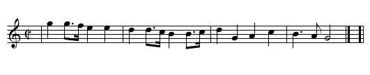 Country Garden(s) - staff notation