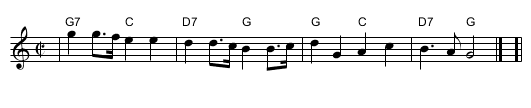 Country Garden(s) - staff notation